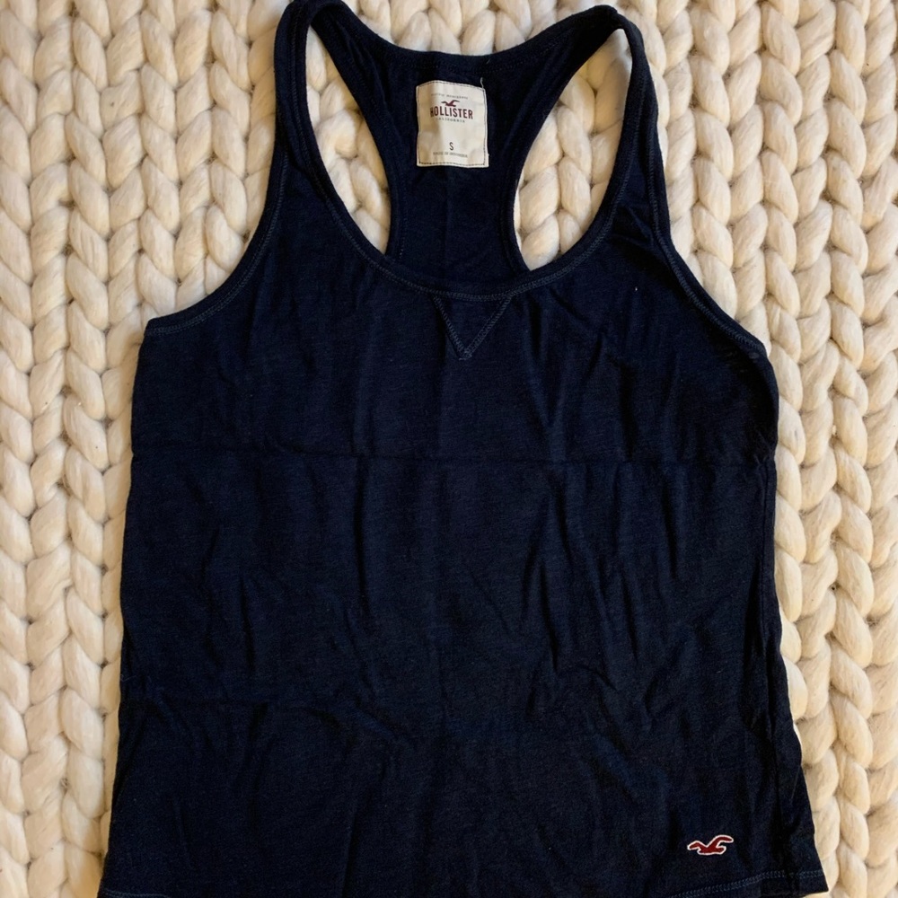 Hollister navy blue, halter neck tank top